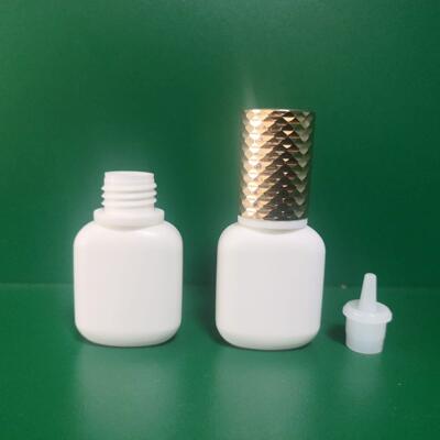 厂家直供JB410嫁接假睫毛胶水瓶8G黑胶瓶黑色UV指甲胶水瓶现货