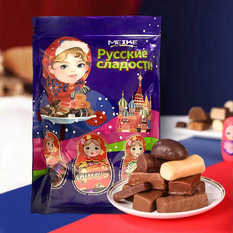俄罗斯巧克力混合糖果高端进口风味糖原装正品多种口味官方旗舰店