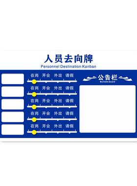 亚克力人员去牌楼层室牌SDH人防办告知科牌员工岗位门牌去向向公