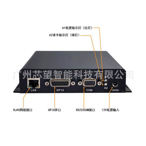 R离FID大功率15D5口单口长距读写器阅器读头1.56MHz/ISO读1569