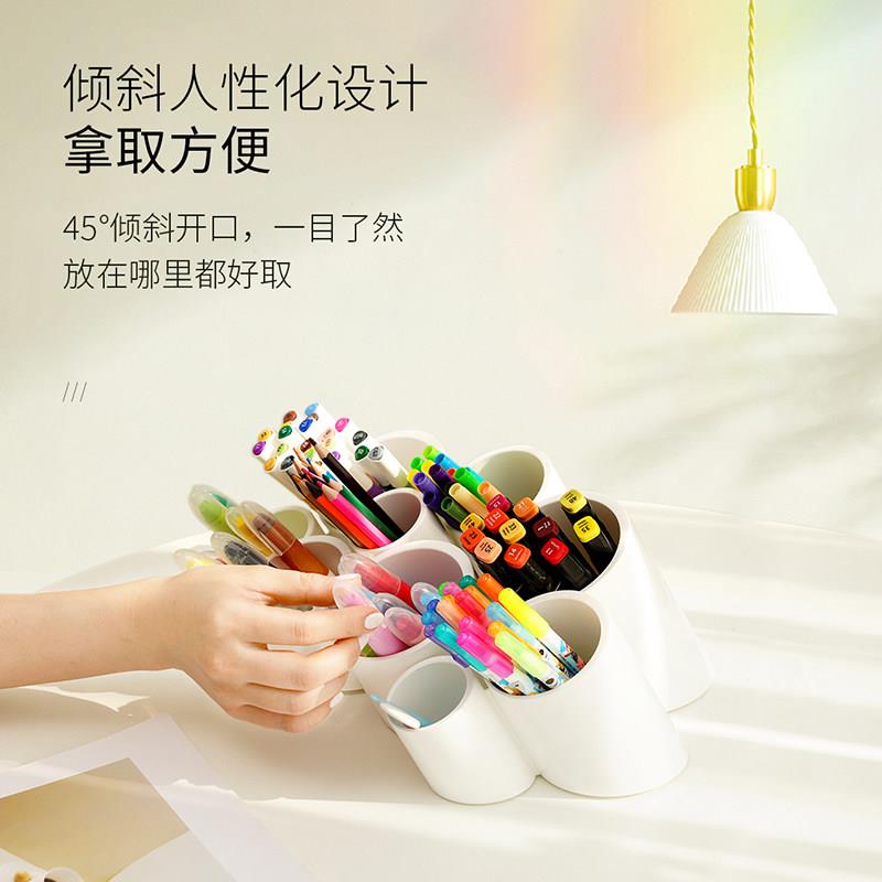 笔筒儿童桌面收纳盒画笔彩笔马克笔文具收纳男孩女孩书桌置物架桶