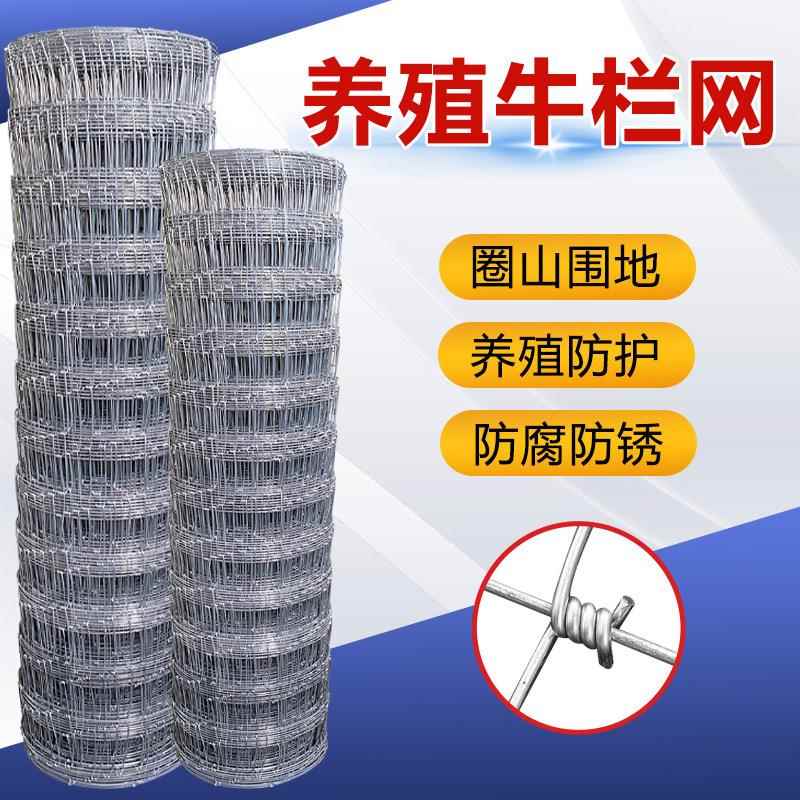 现货热镀锌牛栏网防锈铁丝网钢丝护栏/隔离栏