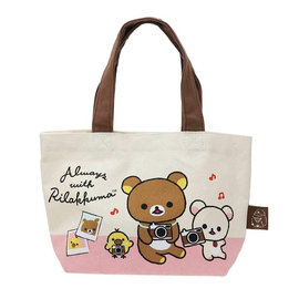 日本正版轻松熊便当(熊便当)包环保(包环保，)帆布手提包可爱女野餐包rilakkuma