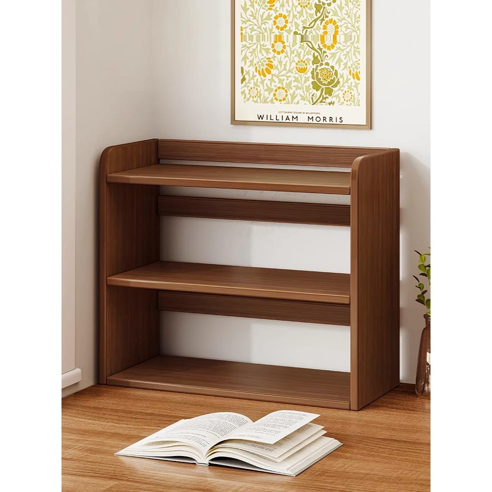 桌面书架置物架桌上家用收纳架卧室柜子学生书桌架子多层简易书柜