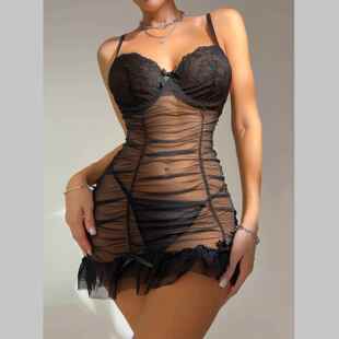 lace lingerie sexy nightdress Slip dress seductive Sexy