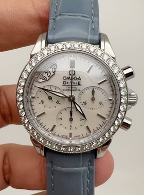 98新欧米茄碟飞镶钻422.18.35.50.05.002自动机械女士手表35mm