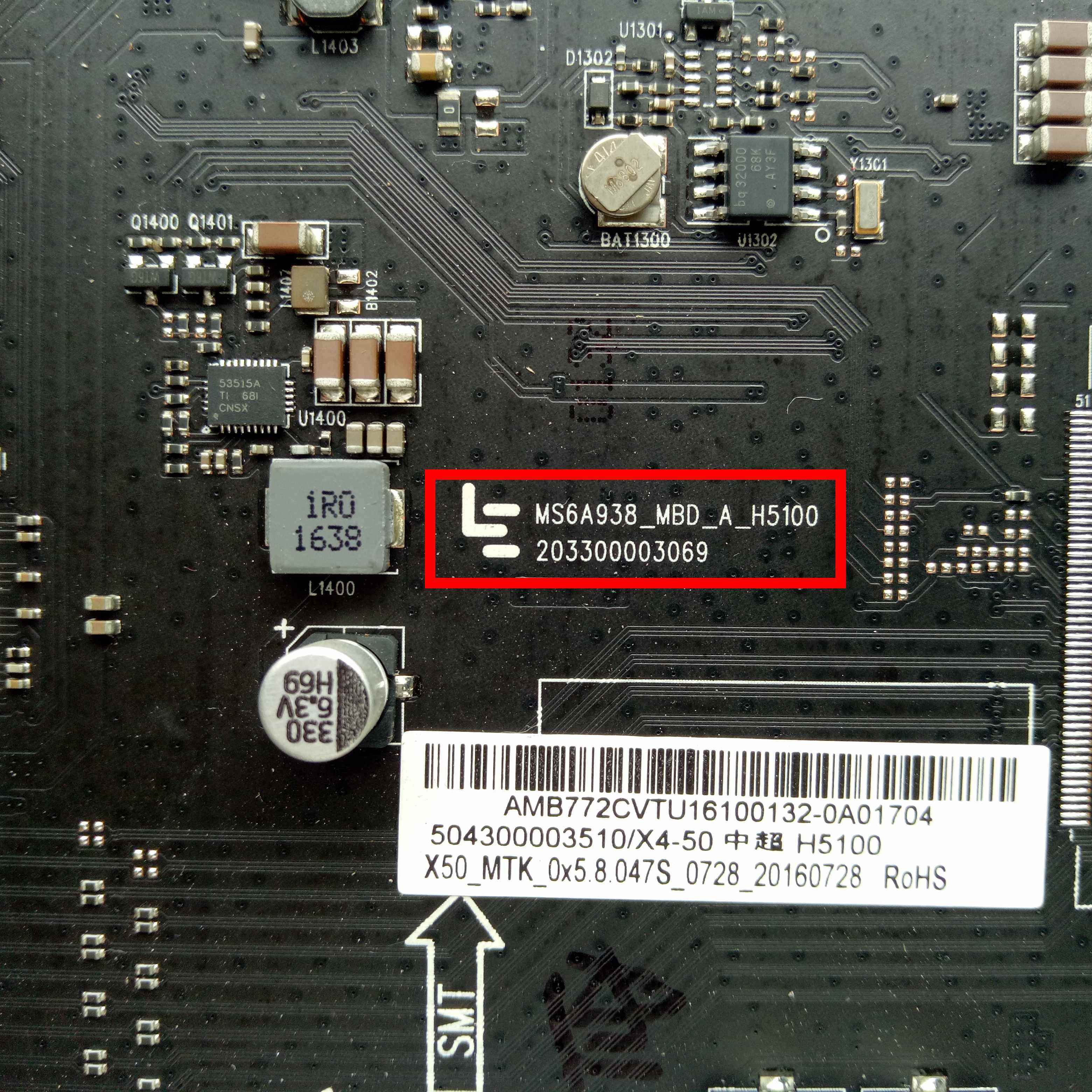 原乐视L504FCNN主板2069