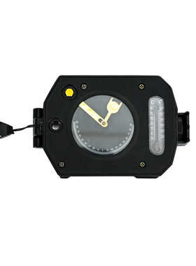 户外K6520锌合金美式指南针 夜光金属多功能带坡度测量指南针