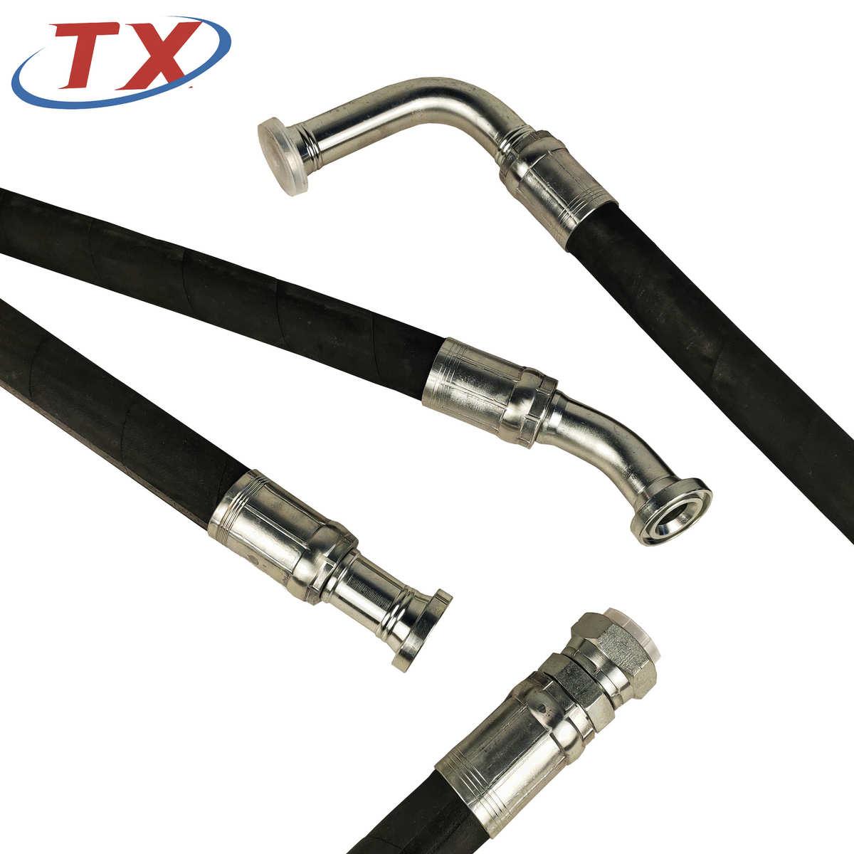 不锈钢接头液压油管 304接头高压钢丝编织油管总成