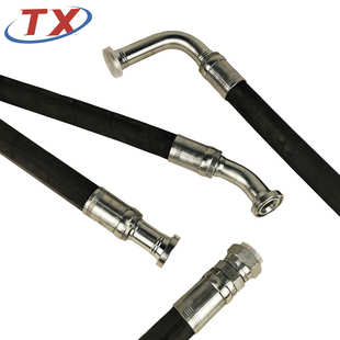 不锈钢接头液压油管 304接头高压钢丝编织油管总成