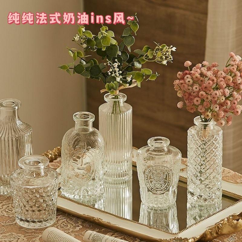 热卖精品轻奢花瓶 法式小花瓶ins风高颜值摆件软装家居饰品