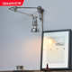 北欧摇臂铝伸缩长臂台灯折臂工业复古卧室中古床头折叠壁灯镜前灯