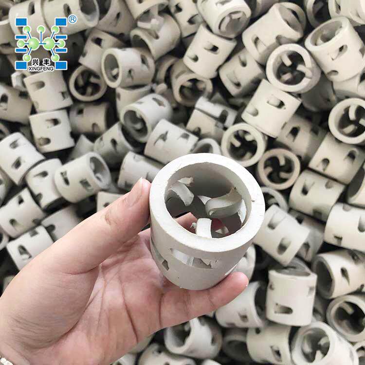 供应陶瓷鲍尔环填料 量大价优 25*25mm耐腐蚀