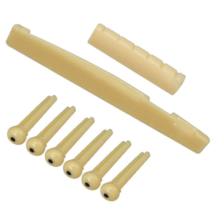 民谣吉他琴枕琴桥琴钉全套 民谣吉他弦枕弦桥固弦钉弦锥固套装3种