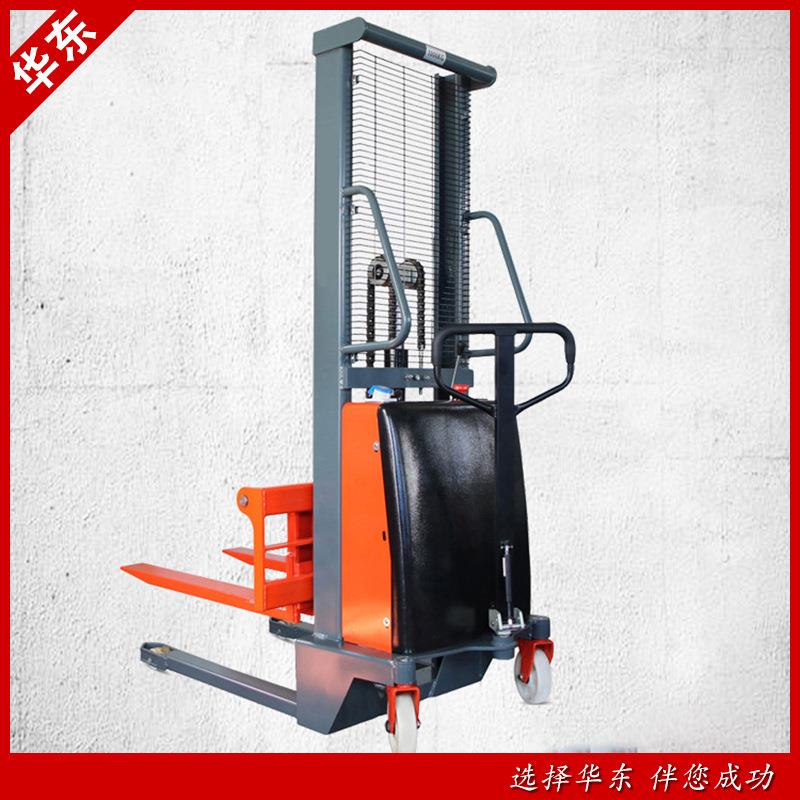 GRV 电动液压堆高车直充式堆托盘装卸升降车 电动叉车搬半运升高