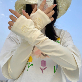 冰丝防晒袖套女夏季遮阳户外开车骑行护手臂防紫外线薄款透气冰袖