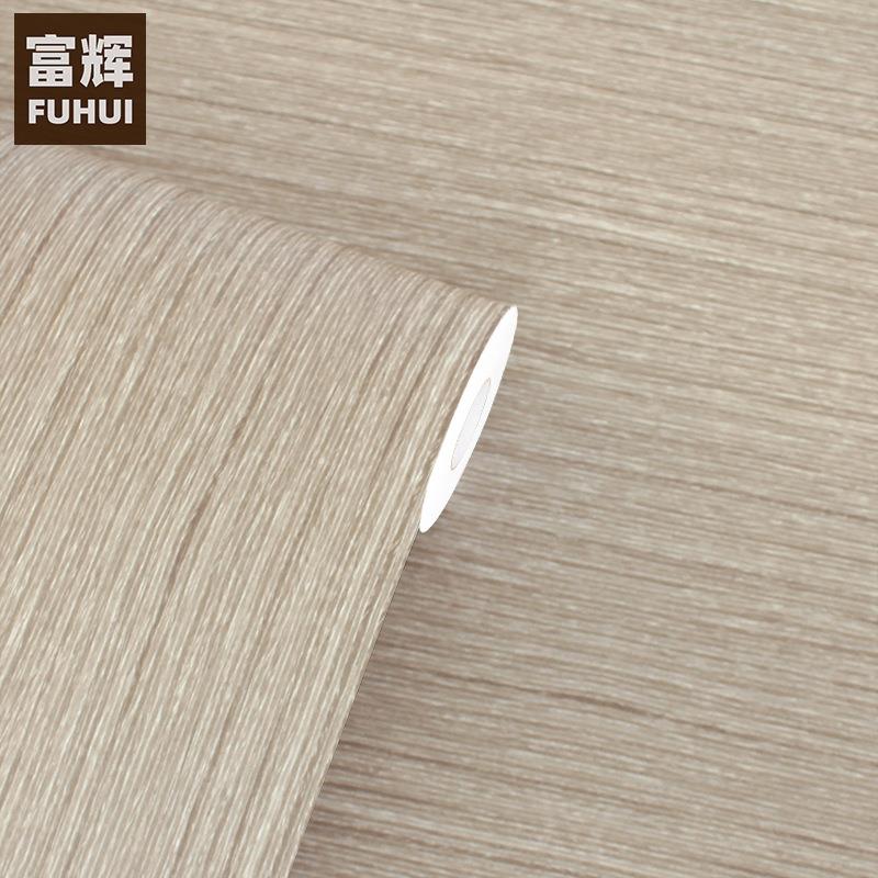 韩版特厚木纹自粘墙纸壁纸原木色家具翻新贴纸酒店工程波音软片