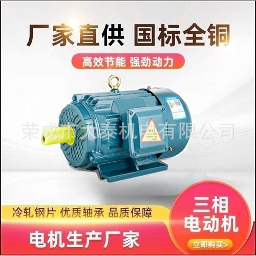 威海大泰电机厂家直销YE3国标4极45kw机械设备配套马达电动机