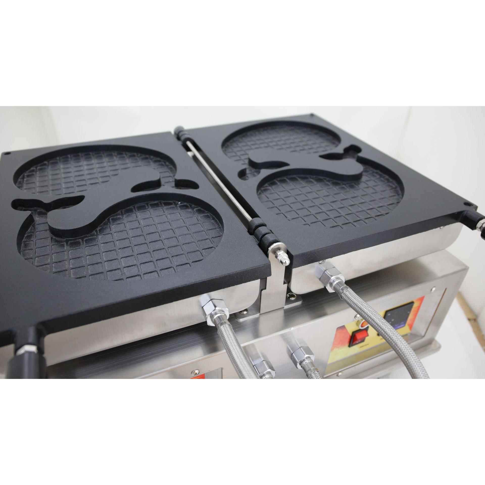 用华夫饼海豚华饼设备机夫台式电饼铛机XRP商器海豚蜂蜜松饼烘炉