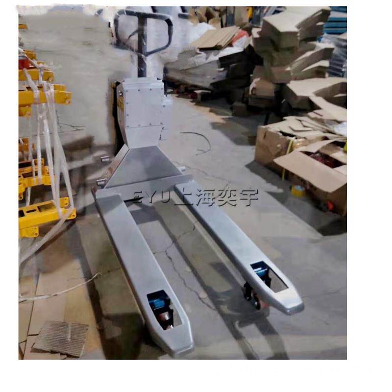 带数据储存可打印标签隔爆防爆液压手动叉车电子秤液压搬运车称重