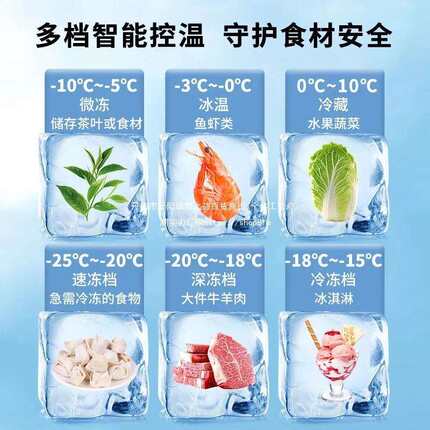 美凌铜管速冻卧式冷柜大冰柜冷藏冰柜商用大容量小冰柜冷冻柜家用