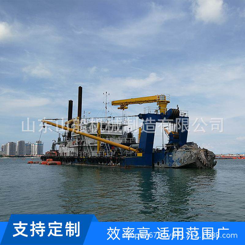 大型挖泥设备抽沙船外贸厂家绞吸式挖沙船河道湖泊清淤疏浚船