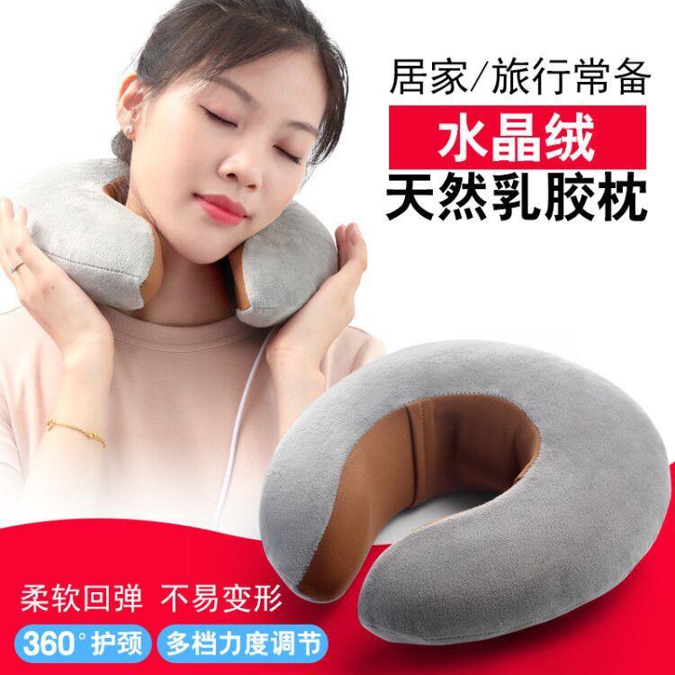 按摩u型枕头多功能肩颈椎脖子颈部腰部肩部电动按摩器车载护颈仪