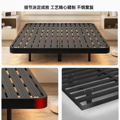 悬浮床架家用铁艺双人床无床头排骨架不锈钢床加厚铁床宿舍单人床