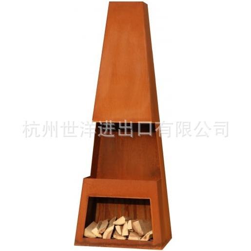家用户外装饰耐候钢供暖炉考登钢火炉考登钢壁炉耐候钢炉子