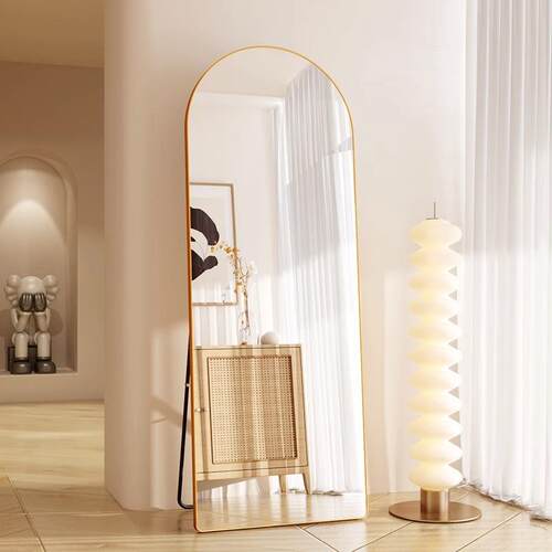 家用落拱形半生圆HTP全身穿镜女卧室地壁挂立体大试衣镜衣帽间衣