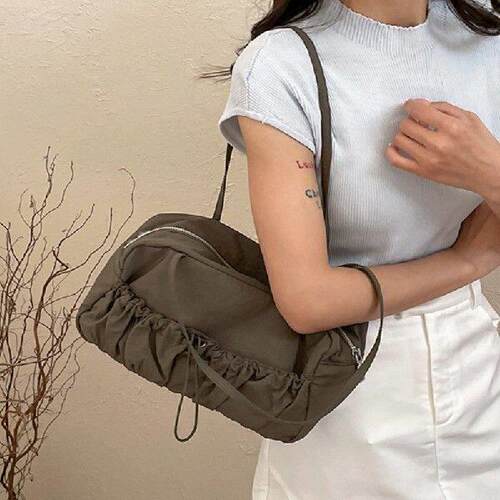 Fashion Nylon Shoulder Bag Large Capacity Underarm Purse
