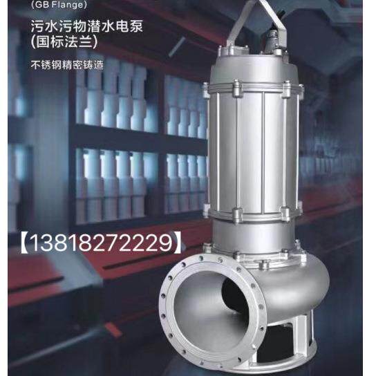 304不锈钢整体铸造潜水排污泵 80S38-11-2.2 污水泵 提升泵