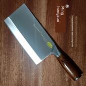 明宏作进口不锈钢锻打家用切片菜刀厨房厨师专用刀斩骨刀买一送一