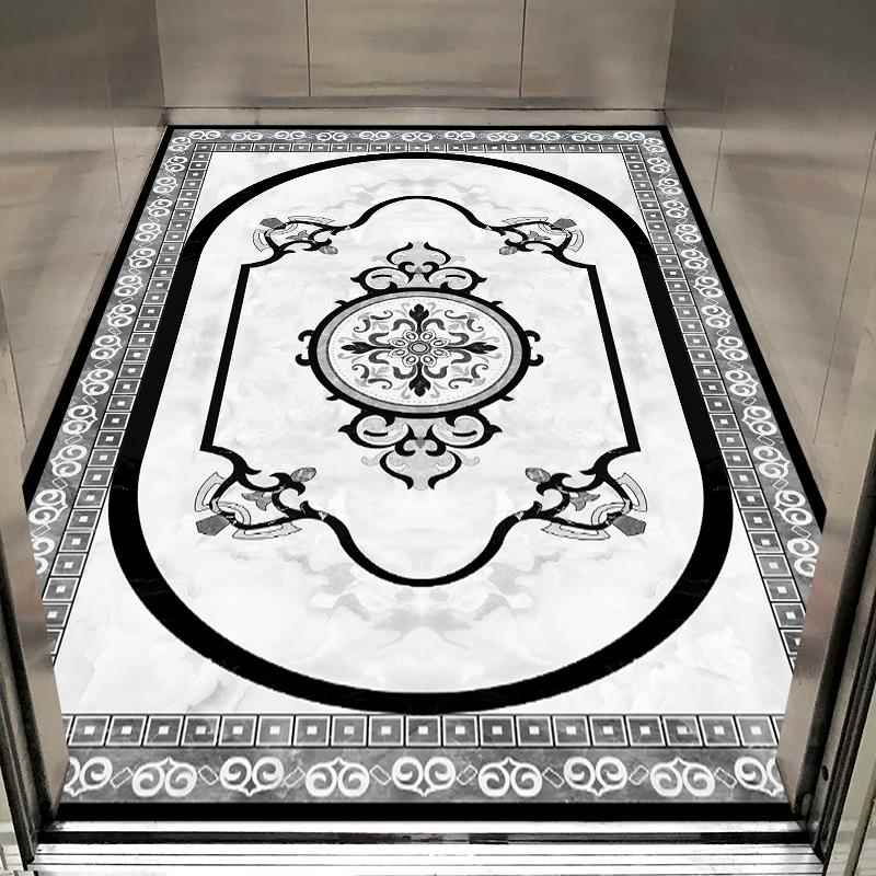 正品电梯地毯式大理石风格欧酒店电梯轿厢地垫制可擦洗定pvcloo订