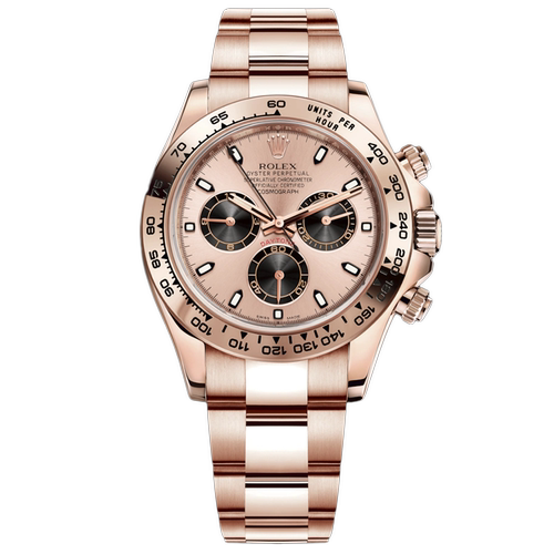 盒证[9.8新]劳力士迪通拿18K玫瑰金自动机械手表男m116505