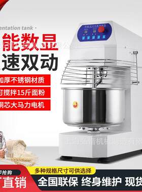 电小型变定时和面频机商用8/12YUM公斤家双动双速揉面机220V用搅