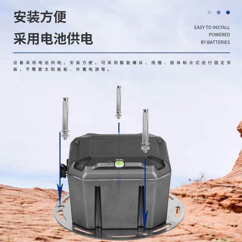 地表位裂缝监测站桥梁裂缝JD--LF2监测仪移倾角加速度滑裂缝监测