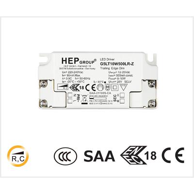 德国HEP无频闪可控硅调光灌胶驱动电源CCC认证G5LT10W250LRP