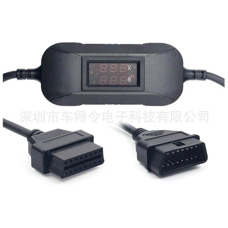 跨境DC 24V to 12V OBD2 Power Adapter Volt Reducer Cable 黑色