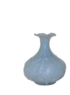 高级感法式中古手工玻璃花瓶家居客厅餐桌样板间插花水养花器摆件