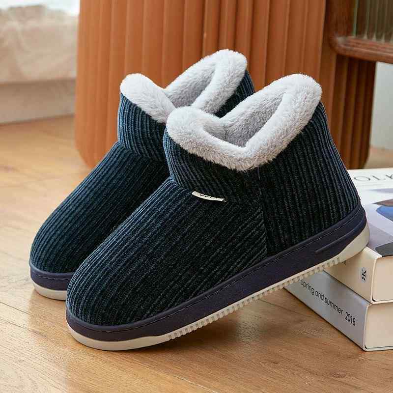 正品老京棉居鞋女秋冬加绒加厚家包头棉拖鞋北居家外穿中老短年妈