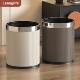 垃圾桶家用客厅轻奢高端卧室厨房化妆室意式 极简风皮革2026新款