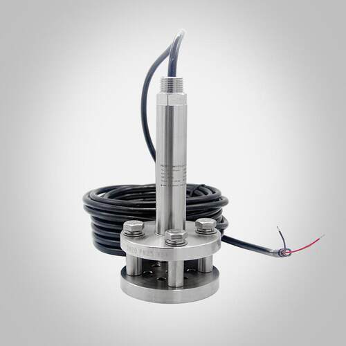 液位变送器法兰污泥坑泥浆罐压力式水位传感器平膜型4~20mA/RS485