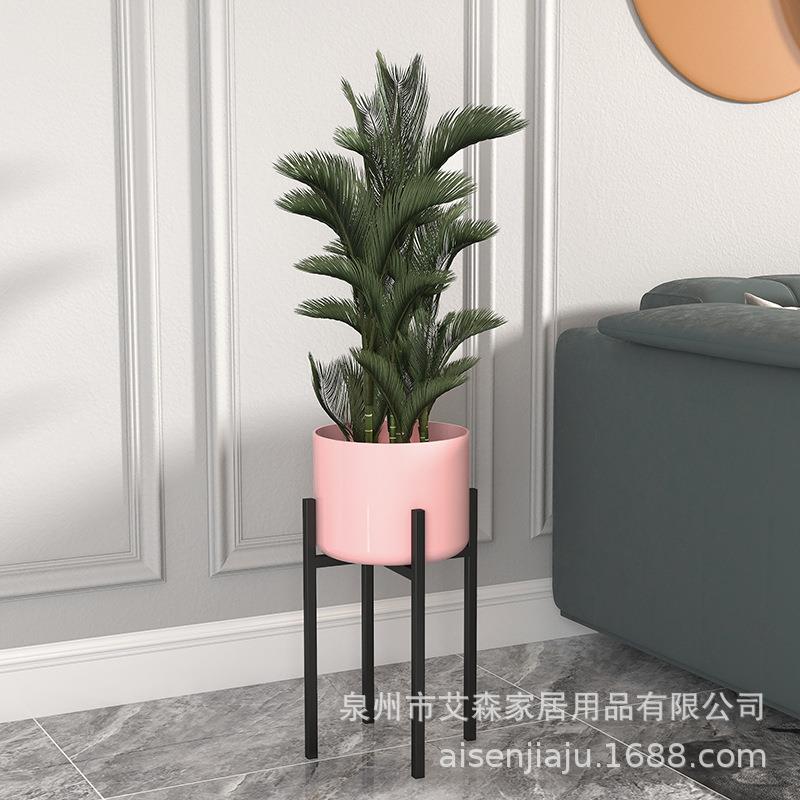 北欧花架铁艺落地式置物架花架子室内客厅阳台绿萝绿植装饰花盆架