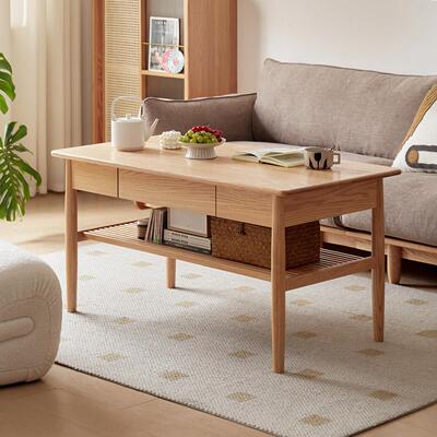 七半云实木高茶几可吃饭桌子客厅家用饭桌高款60cm高茶桌餐桌两用