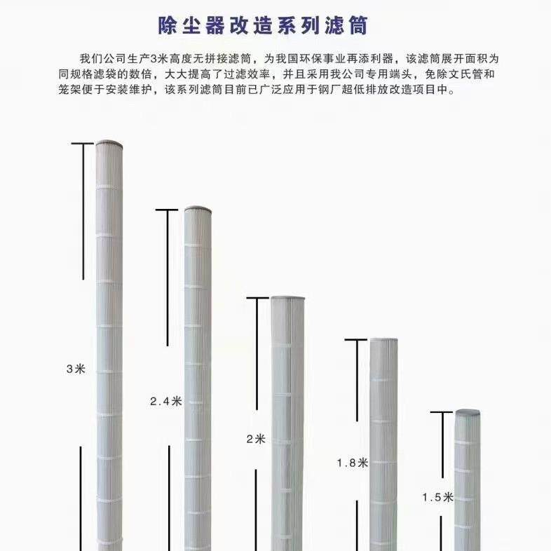 螺纹口1空气滤芯10*GZZ90聚酯纤维除滤筒泥厂粉尘尘耐水高温