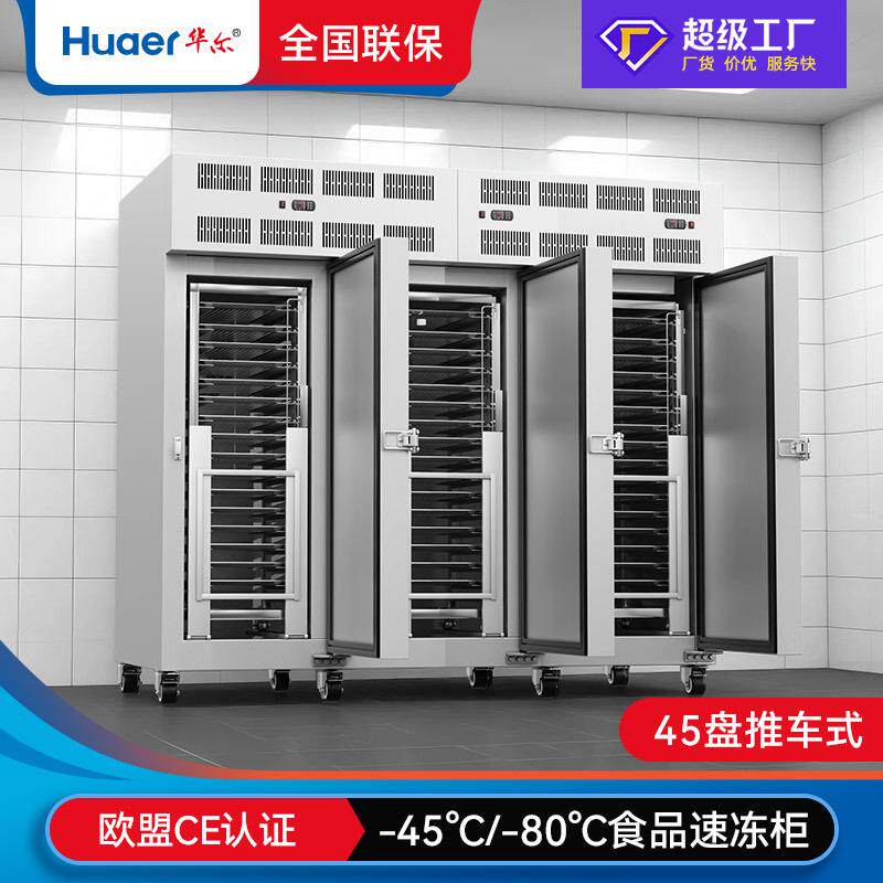 速冻柜商用45盘推车式急冻包子海参慕斯肉类榴莲风冷速冻机