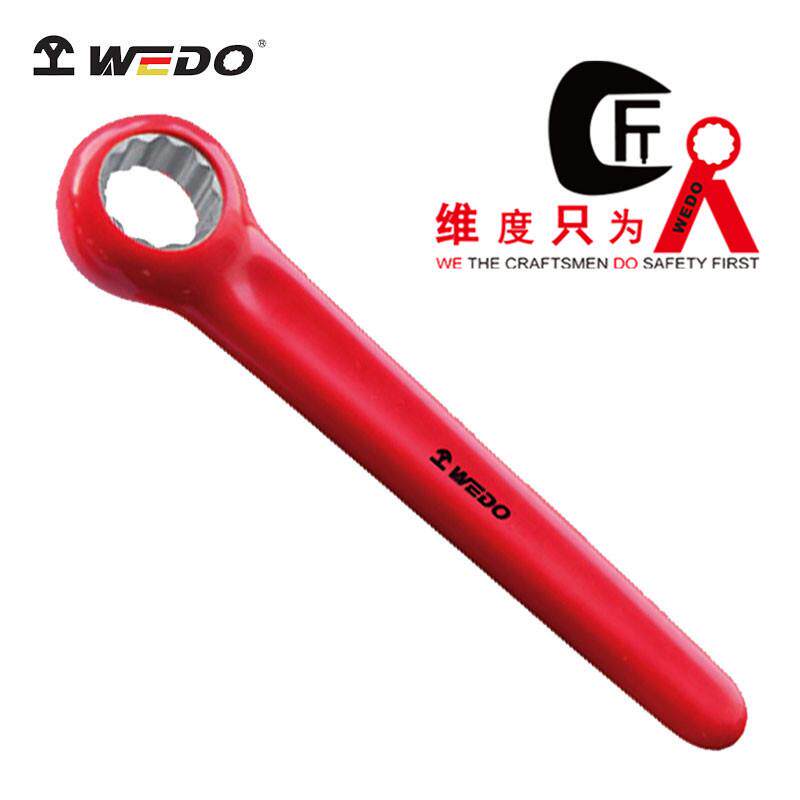 WEDO维度绝缘浸塑单头梅花扳手耐压1000V电工专用梅花单头扳手