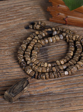 家 印尼达拉D201干沉香链随形吊坠香厂木质佛沉珠项手链男女手串