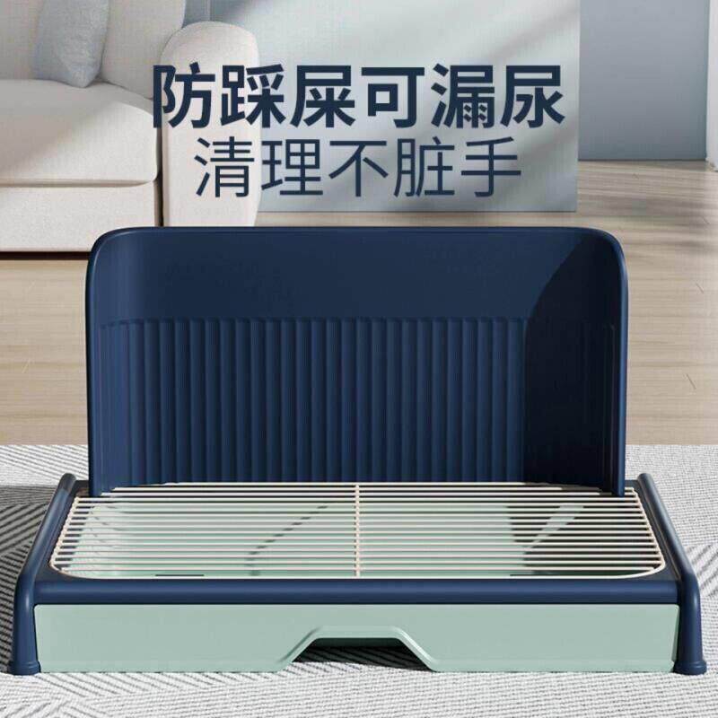 狗狗厕所抽屉式小中大型犬防踩屎便盆带墙尿盆铁网砂盆宠物用品